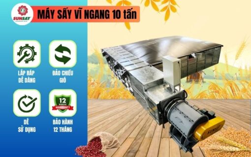 Máy sấy vĩ ngang 10 tấn