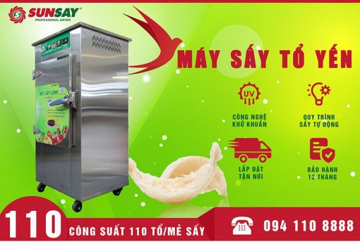 Máy sấy yến lạnh 110 tổ giữ màu đẹp