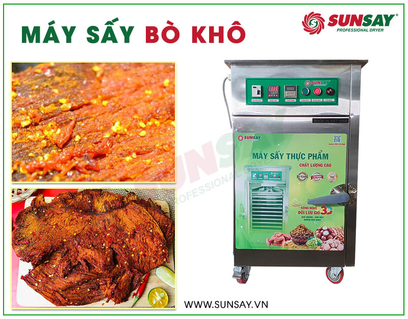 Máy sấy bò khô SUNSAY uy tín