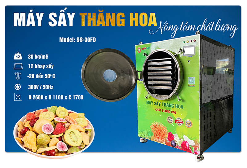 Chi phí đầu tư máy sấy thăng hoa bao nhiêu?