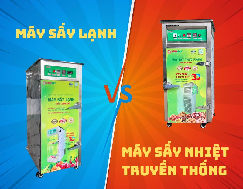 Soánh máy sấy lạnh vfa máy sấy nhiệt truyền thống