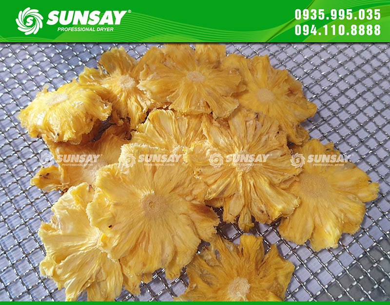 Dứa sấy lạnh giữ nguyên mùi vị màu sắc thơm ngon