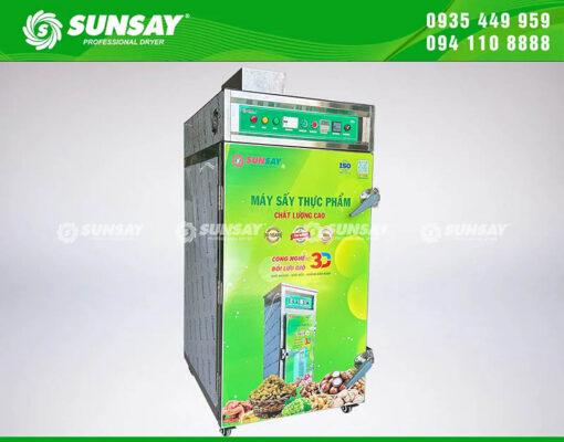 Máy sấy nhiệt độ cao 12 khay thương hiệu SUNSAY chất lượng cao, có dãy nhiệt độ dài lên đến 200 độ