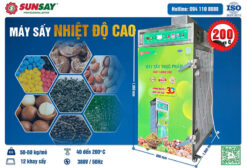 Máy sấy nhiệt độ cao SUNSAY có dãy nhiệt độ rộng, sấy đa dạng các loại nguyên liệu